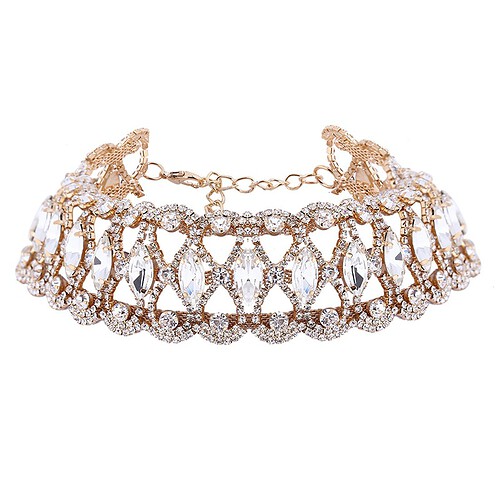 Damen Choker Kette Strass