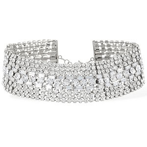 Strass Choker Kette Gold