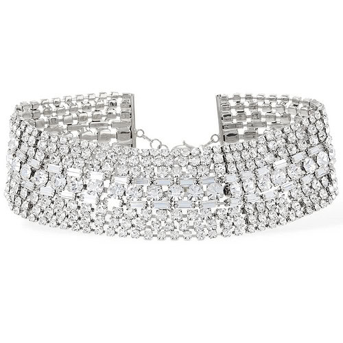 Strass Choker Kette Gold