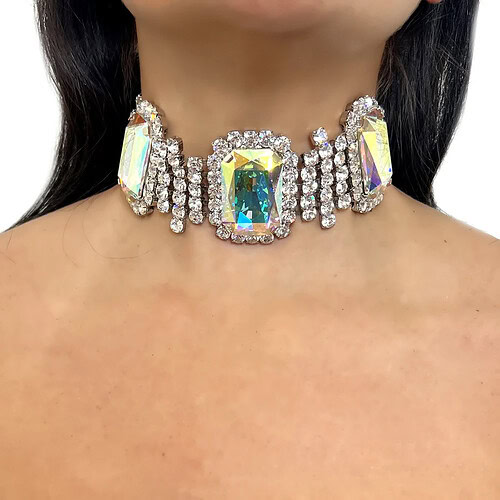Groß Strass Kette Choker