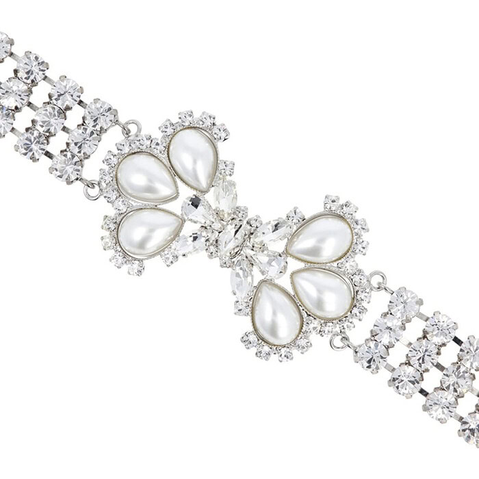 Mehrreihige Kette Strass