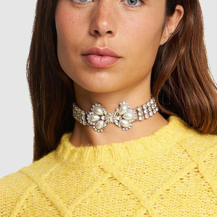 Mehrreihige Kette Strass