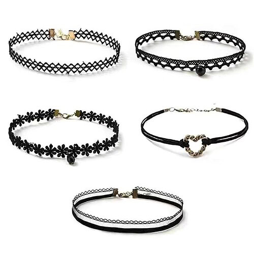 Punk Kette Choker 5 Set