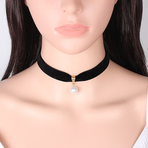 Gothic Kette Damen Perlen