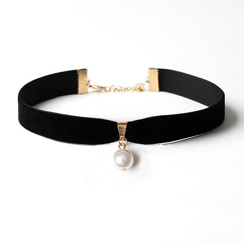 Gothic Kette Damen Perlen