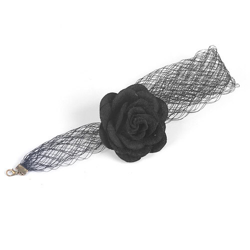 Schwarz Blume Kette Choker