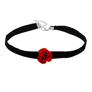 Rot Blume Kette Choker