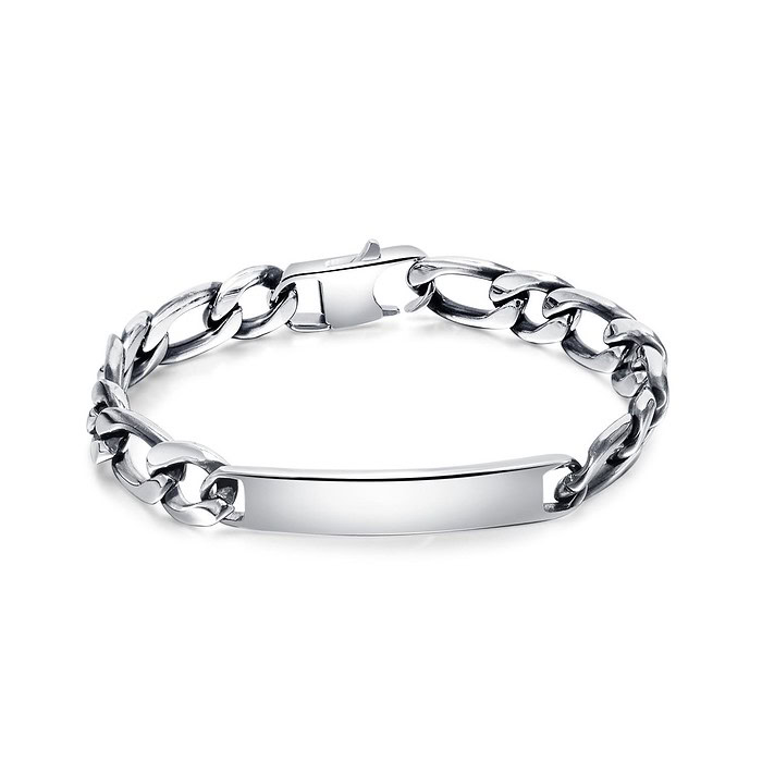 Gliederarmband Mit Gravur Männer