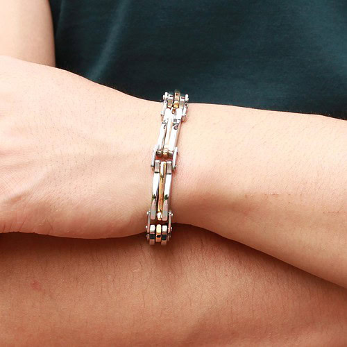 Fahrradkette Armband Titan