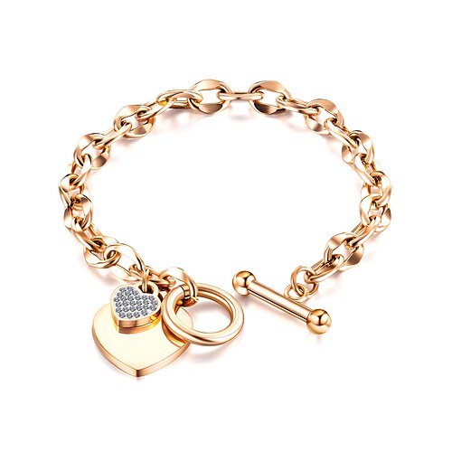 Roségold Armband Damen Herz