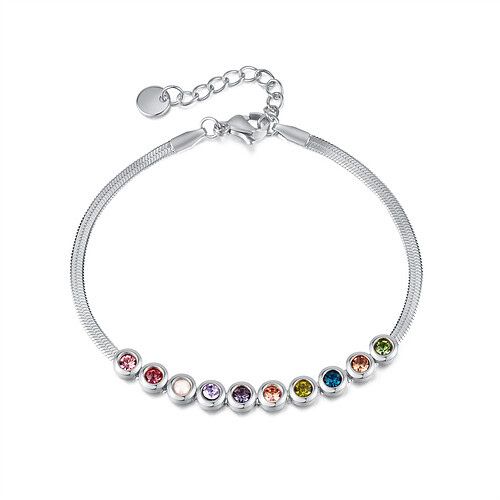 Vergoldet Armband Damen Bunt