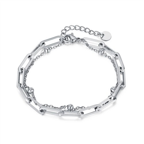 Büroklammer Armband Doppel