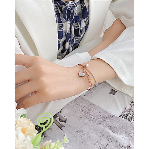 Paperclip Armband Rosegold