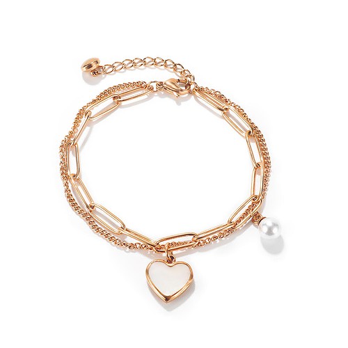 Paperclip Armband Rosegold