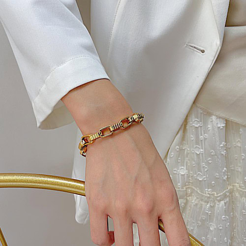 Chunky Armband Aus Titan