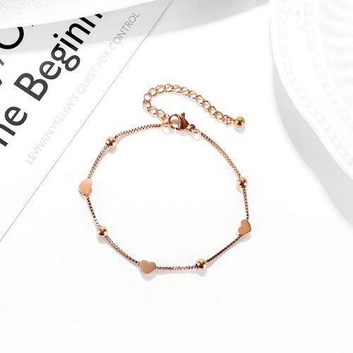 Rosegold Filigran Armband Herz