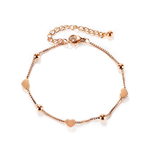 Rosegold Filigran Armband Herz