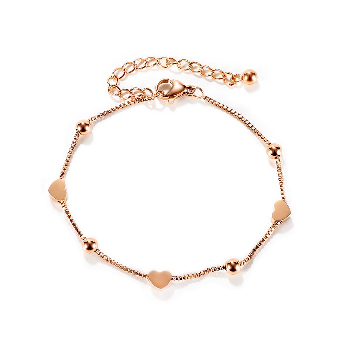 Rosegold Filigran Armband Herz