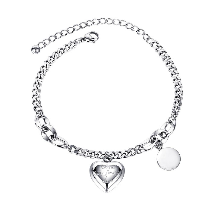 Rosegold Armband Mit Herzanhänger – Bild 4
