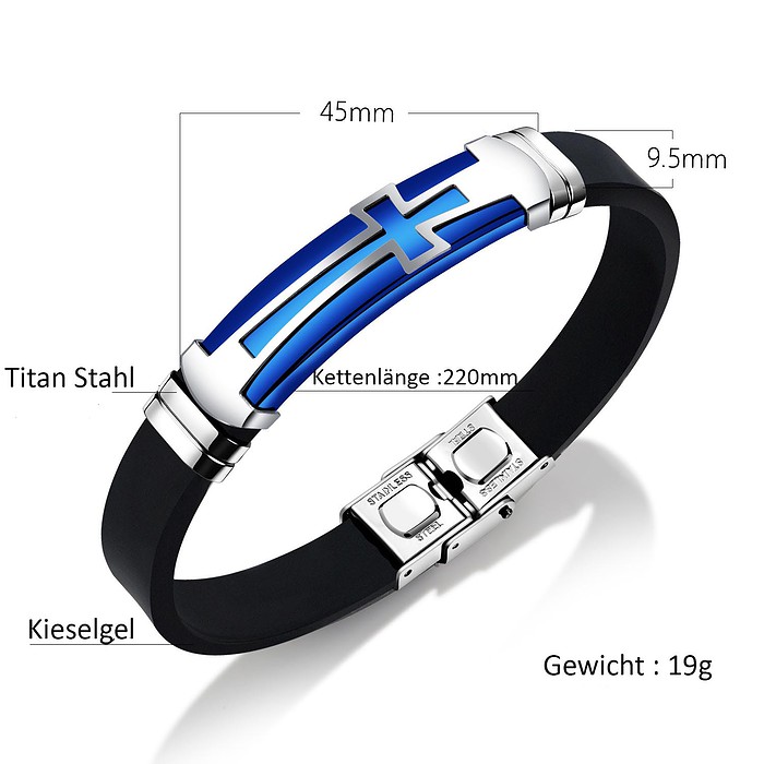 Titan Armband Herren Silikon