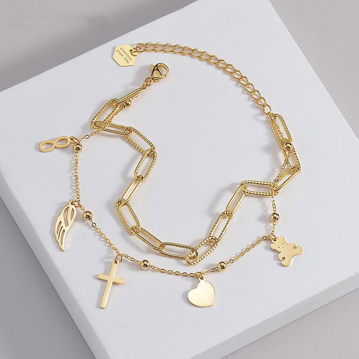 Kreuz Charm Armband Anhänger