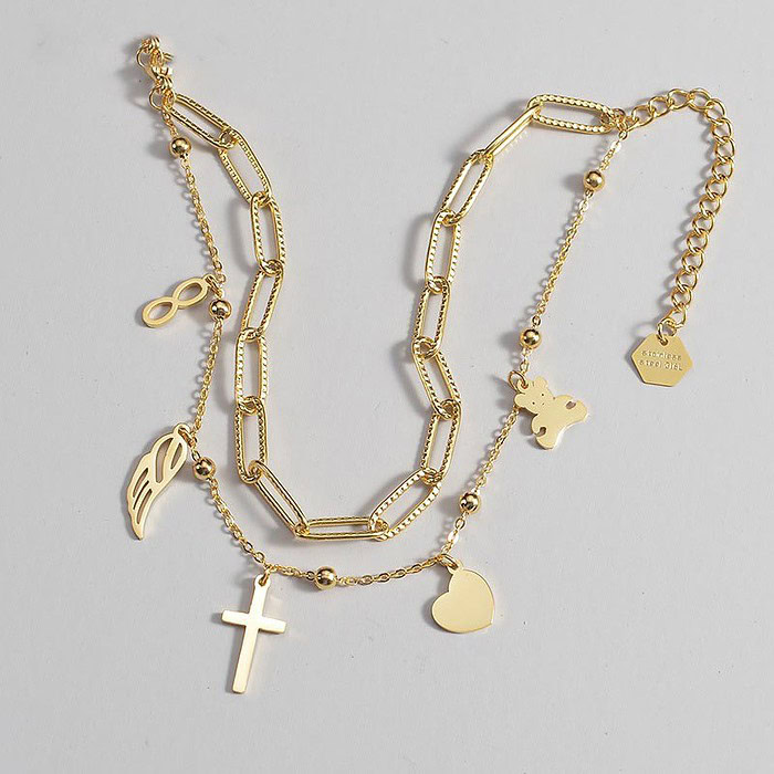 Kreuz Charm Armband Anhänger