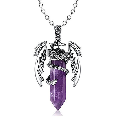 Drachen Kette Amethyst