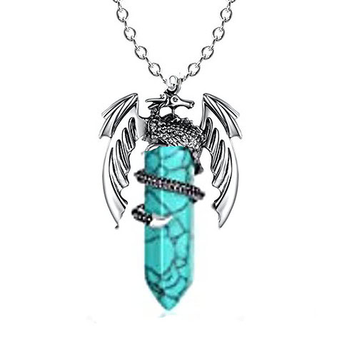 Drachen Kette Türkis