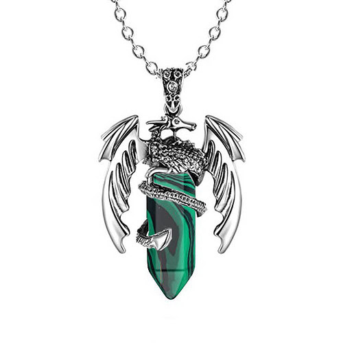 Drachen Kette Malachit