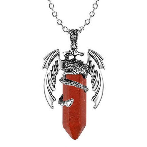 Kette Rote Steine