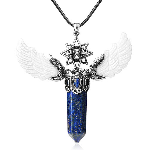 Engelsflügel Kette Lapislazuli