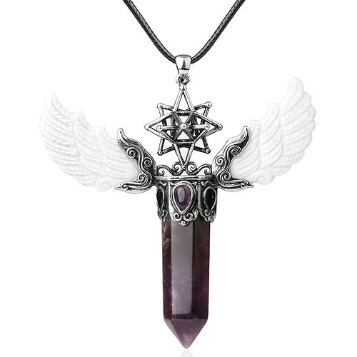 Engelsflügel Kette Amethyst