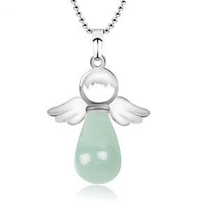Grüner Aventurin Kette Schutzengel