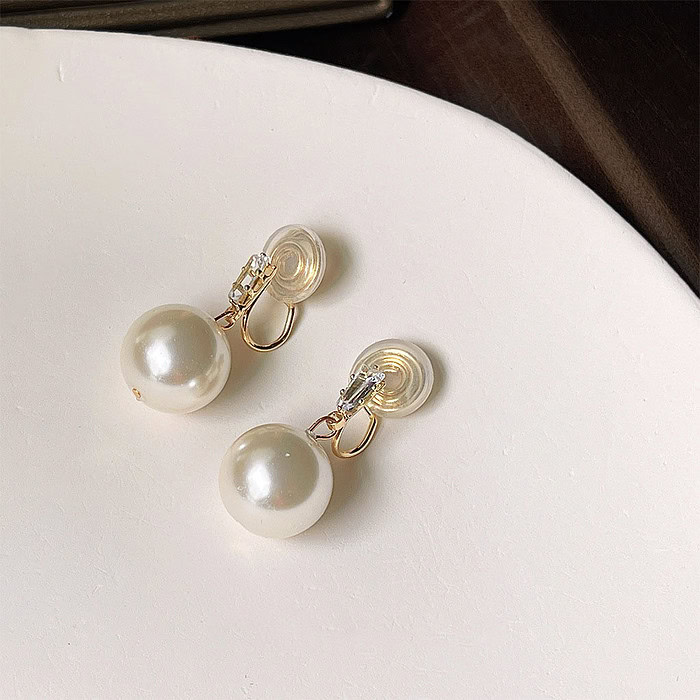 Perlen Ohrclips Mit Zirkonia