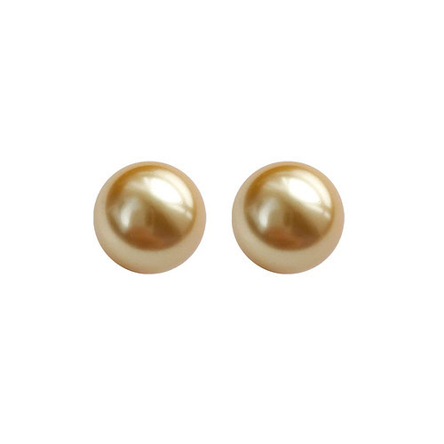 Damen Gold Perlen Ohrclips