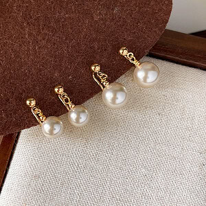 8mm Perlen Ohrclips