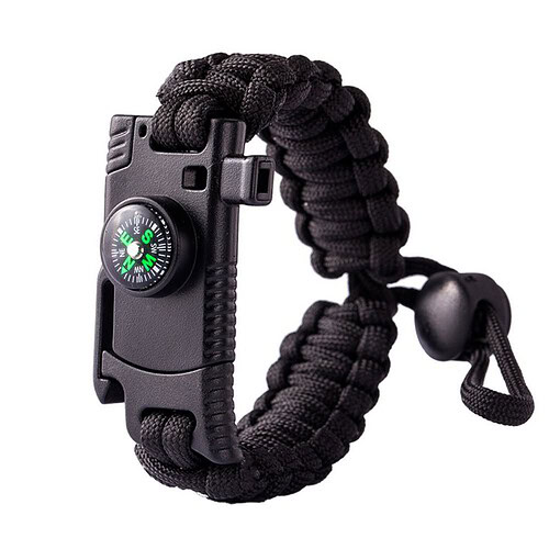 Kompass Paracord Armband Herren