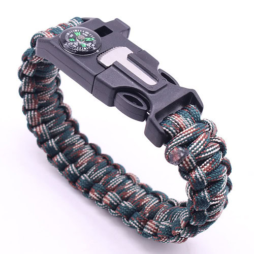 Männer Survival Armband mit Messer