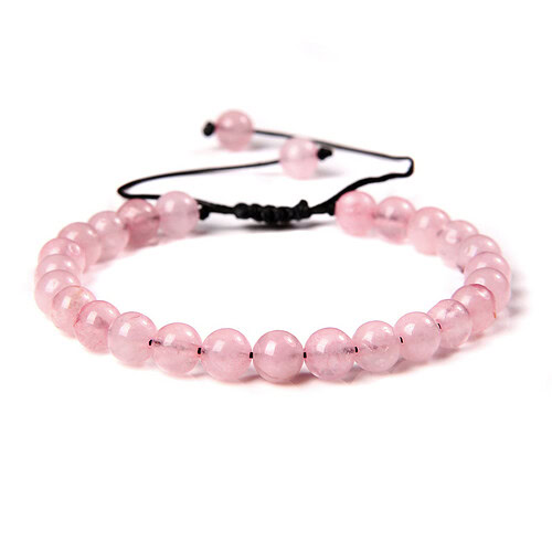 Rosenquarz Armband Damen