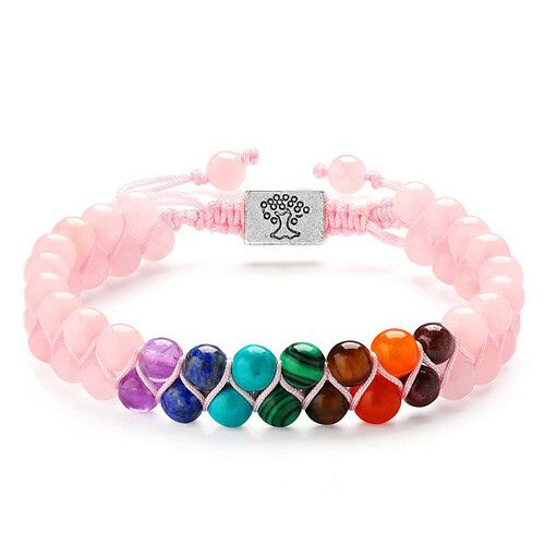 Rosenquarz Armband Chakra