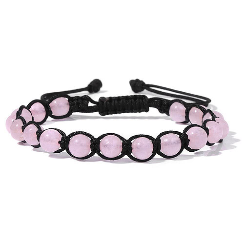 Shamballa Armband Rosenquarz