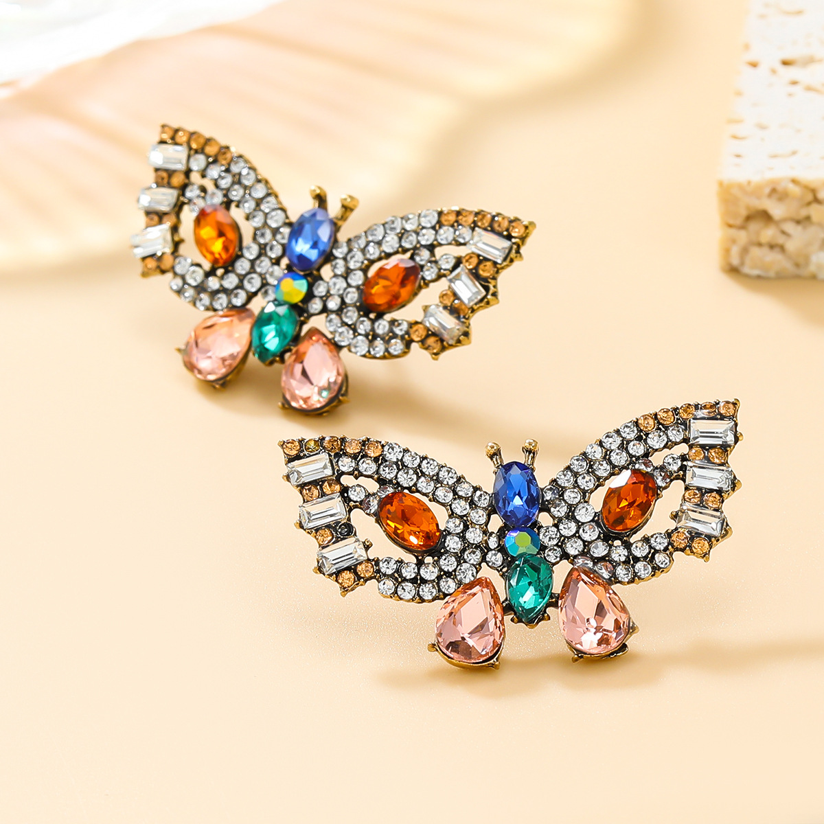Bunt Ohrringe Strass