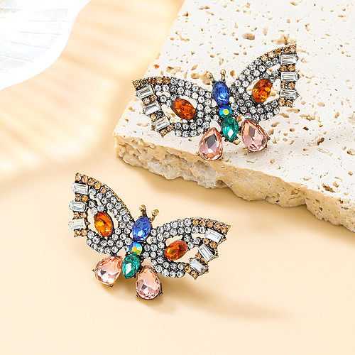 Bunt Ohrringe Strass