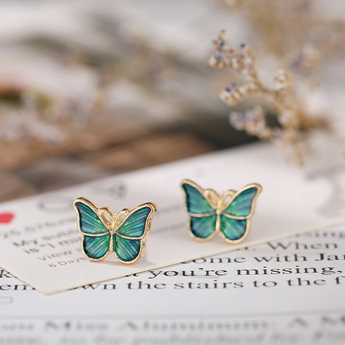 Grün Schmetterling Stecker