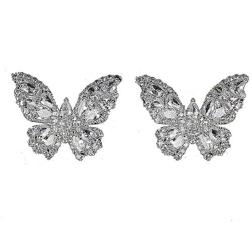 Schmetterling Stecker Silber