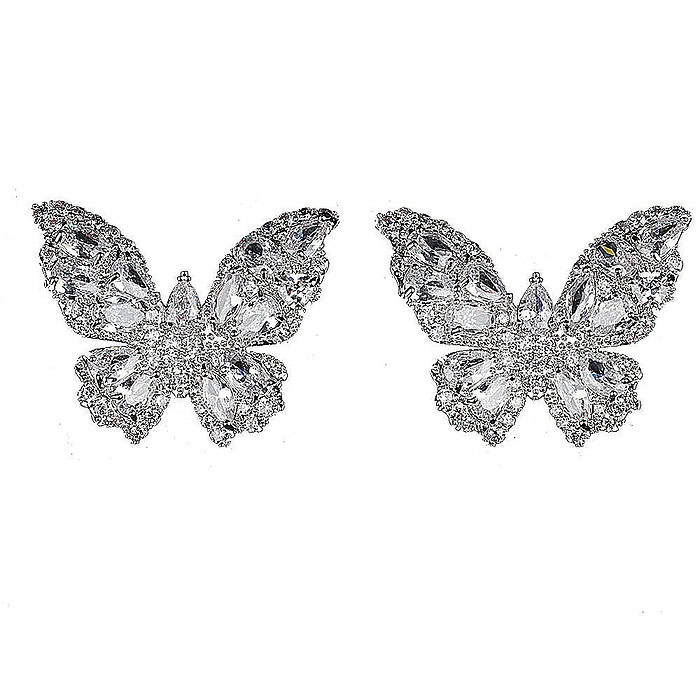 Schmetterling Stecker Silber