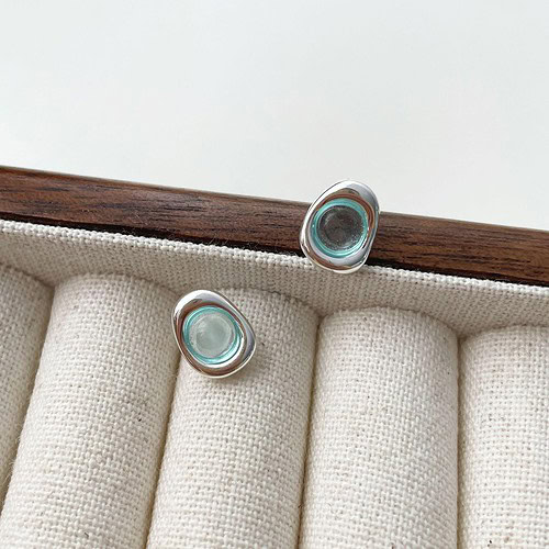 925 Silber Aquamarin Ohrstecker