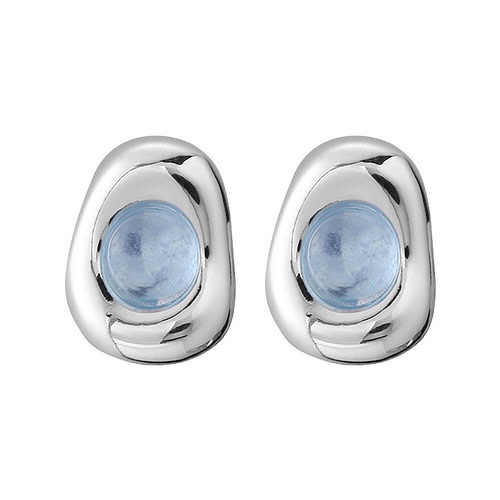 925 Silber Aquamarin Ohrstecker