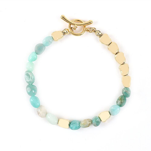 Aquamarin Kupfer Armband