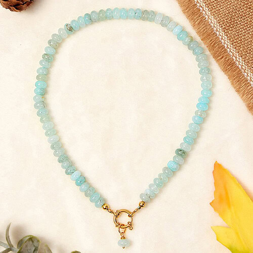 Damen Aquamarin Kette